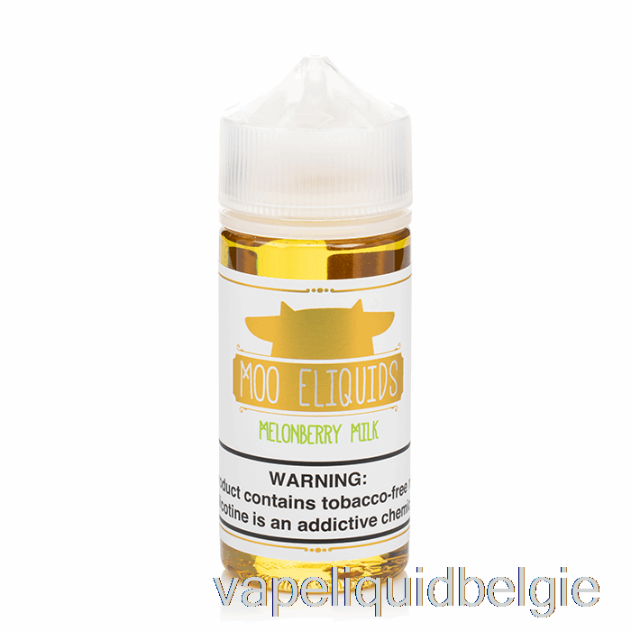 Vape Vloeibare Meloenbessenmelk - Moo E-liquids - 100ml 0mg